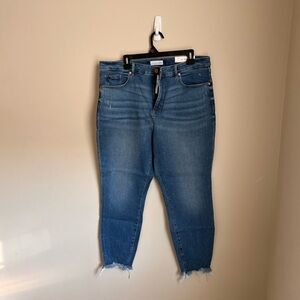 LOFT Mid-Wash Cropped Jeans